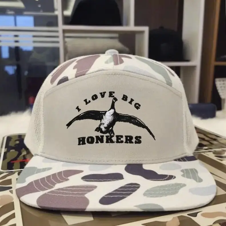 [ Best 2026 ] Goose Hunting Hat, I Love Big Honkers Cap, Funny Hunting Hat, Waterfowl Hunter Gift, Embroidered Trucker Hat, Duck Hunting Hat
