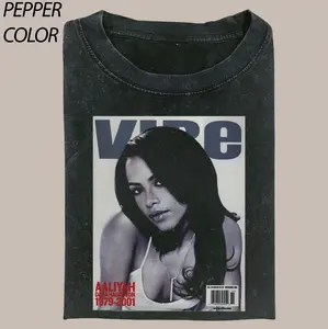Comfort Colors 90s Aaliyah Vibe T-shirt, Vintage Rap Hip Hop Tee Aaliyah, Merch Oversized Heavy Cotton Tee, Aaliyah Bootleg T Shirt Womenswear Top