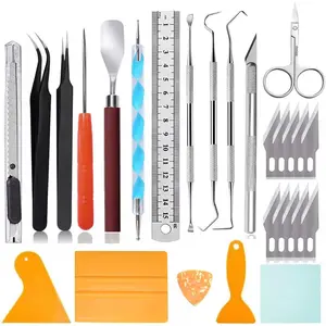 27 count  Weeding Tools for Vinyl, Vinyl Weeding Tools kit, Crafting Tools, Craft Basic Set, Scrapbooking Tools, Scrapbook weeder Accessories for Cameos/Lettering//Splicing