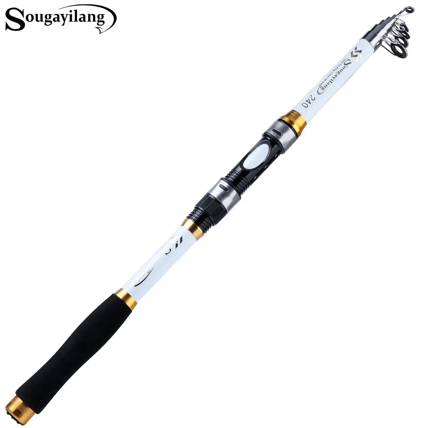 Telescopic Fishing Rod without Spincast Reel, Portable Saltwater Fishing Rod for Outdoor Fishing, Flyfishing, Solocamping, picnicaesthetic