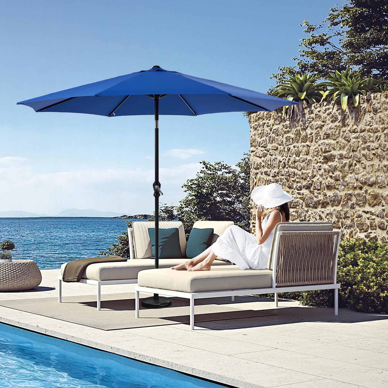 9ft Patio Umbrella Replacement Canopy Market Umbrella Top Outdoor Umbrella Canopy with 8 Ribs 9 Feet Patio Umbrella Replacement Canopy for 8 Ribs, Market Umbrella Top, Yard Table Umbrella Top Cover,Universal Strong and Thick Umbrella Canopy