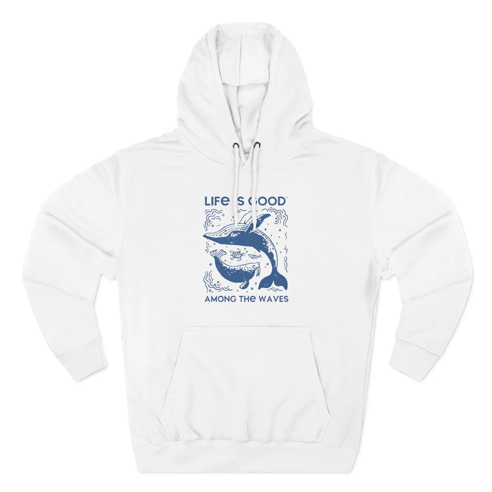 Three-Panel Fleece Hoodie