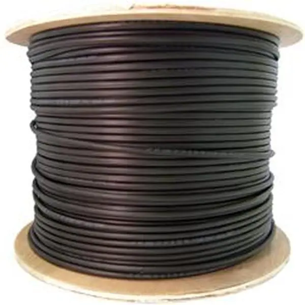 CableWholesale 11F3-302NH 2 Fiber Indoor & Outdoor Fiber Optic Cable, Multimode 50 by 125 OM3, Plenum Rated, Spool, Black - 1000 ft.