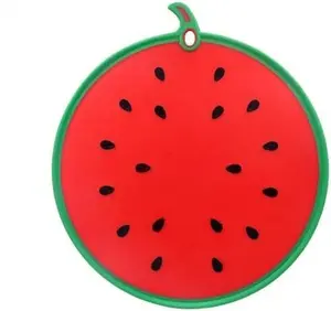 Chopping Board Plastic Fruit  Boards for Kitchen, , Dishwasher Safe,  Safe PP Material Small Size  Board for  Family (watermelon 11.8x10.8 inch)