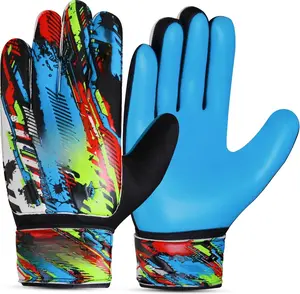 Soccer Goalie Gloves for Kids Boys Children,Youth & Adult Football Goalkeeper Gloves with Double Wrist Protection and 4mm Latex Anti-Slip Strong Grips Palm