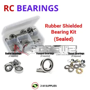 RCScrewZ Rubber Shielded Bearing Kit kyo126r for Kyosho Ultima DB #30856 RC Car | PRO