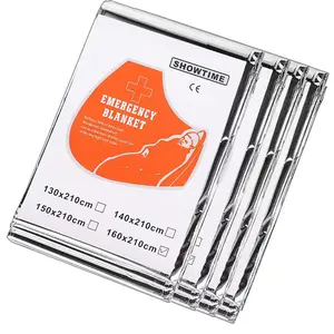 Outdoor Thermal Blanket, 4 Counts/set Windproof Warm Blanket, Waterproof Foldable Blanket for Hiking, Survival, Bug out Bag