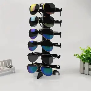 1pc Minimalist Eyeglasses Organizer Rack Multiple Slots Unisex Storage for Glasses & Sunglasses Durable for Home & Office