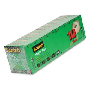 3M 810P10K Magic Tape Value Pack 3/4 x 28 Yards 1 in.Core 10 Pack