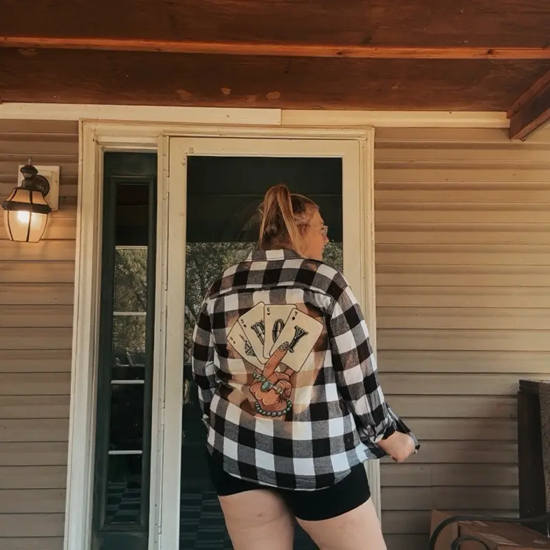 Graphic flannel