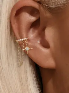 A Pair of Tassel Earrings, Set with Cubic Zirconia, in A Retro Bohemian Style, Suitable for All Seasons. They Are The Perfect Choice for Vacations, Weddings, Parties, Mother's Day Gifts, and Beach Accessories. | Tassel Earrings | Durable Earrings