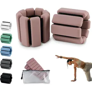 Weighted Bangles – Adjustable Ankle and Wrist Weights  Women & Men – Set of Ankle Weights 2 lbs (1 lb Each Wrist Weight) |     Weighted Arm Bands  Pilates, Yoga, Running & Walking