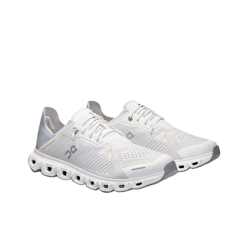 Off‑White Light Gray Breathable Mesh Running Sneakers, Lace‑up Lightweight Cushioned Thick‑Sole Footwear, Athletic Shoes for Jogging, Gym Training & Daily Casual Street Wear