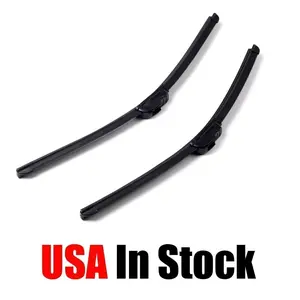 22" & 22" Windshield Wiper Blades J-Hook Premium Hybrid silicone ALL SEASON Front Windshield Wiper Blades J-HOOK Bracketless OEM Quality Jointles