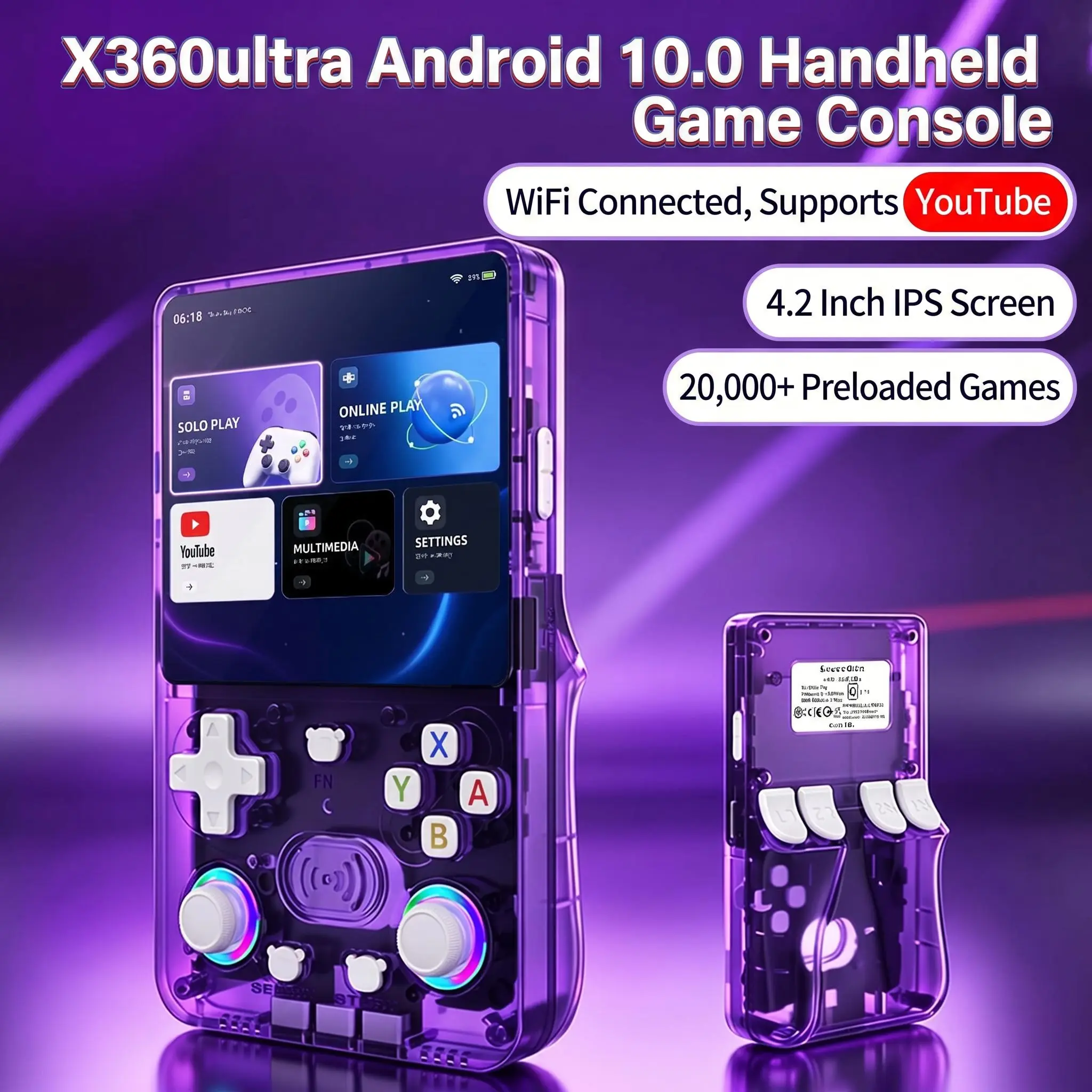 X360ultra Retro Handheld Game Console | 20,000+ Games Preloaded
