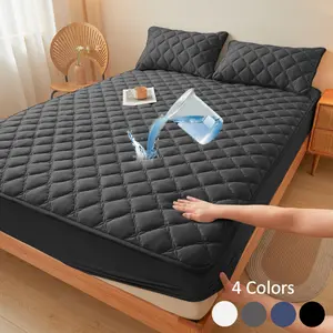 2pcs/3pcs waterproof and dirt-proof mattress cover Soft, comfortable and breathable mattress protector Suitable for bedrooms, guest rooms, apartments, schools and families with children, pets or the elderly Twin/Full/Queen/King (including pillowcases)