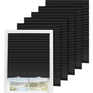 6 Packs Temporary Blinds for Windows Easy to Cut and Install, 36" W x 72" L Paper Window Shade with 12 Clips
