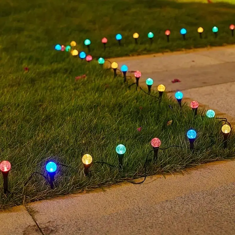 Solar Powered LED Light, 1 Count Waterproof LED Light, Outdoor Decorative Light for Garden, Yard, Lawn, Party, Wedding, Festival