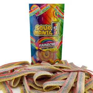 Sour Mania Extreme Sour Gummy Belts 3.6 oz Rainbow