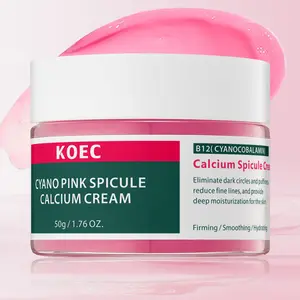 Cyano Pink Spicule Calcium Cream for skin, Anti Wrinkle Moisturizer, Dark Circles, Fine Lines, Puffiness&Eye Bags Cream, Smoothing, Tighten Skin and Reduces Pores