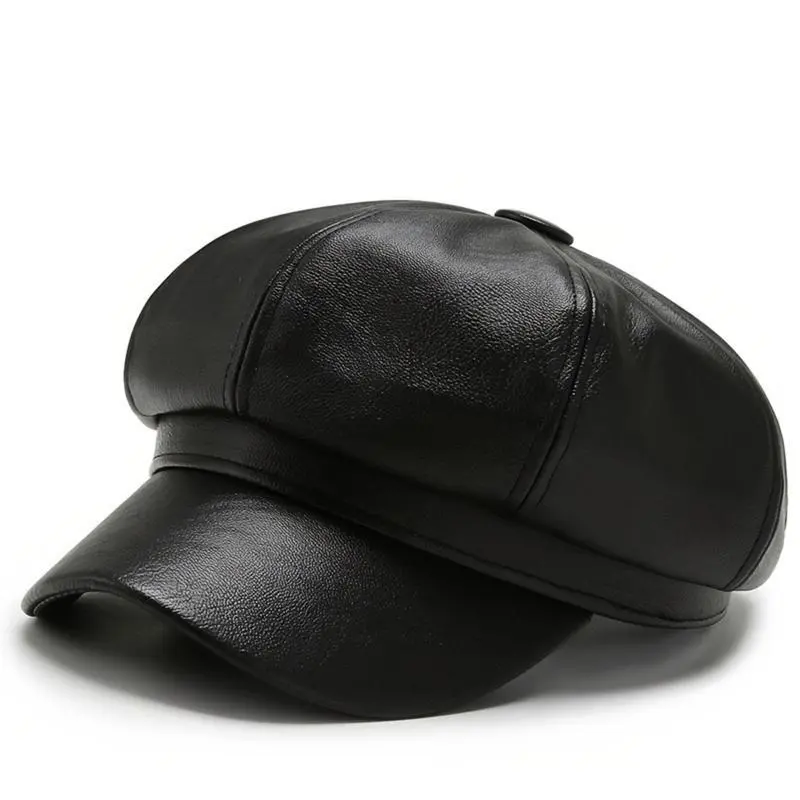 Octagonal Cotton Newsboy Hat for Men & Women - Plain Artist Cap with a Breathable, Comfortable Fit for Fall & Winter Wear, Men's Accessories, Accessories For Women