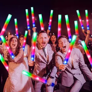 32/56pcs 3-Mode Flashing LED Light Sticks - Vibrant Neon Colors, Long-Lasting Battery-Powered Party Lights for Weddings, Birthdays, Concerts, Halloween