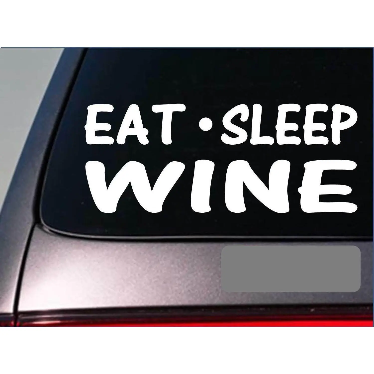 Eat Sleep Wine Sticker *H38* 8" vinyl winery glass bottle cork shot