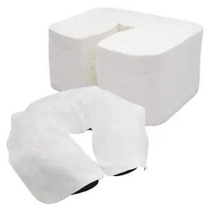 500 Count Disposable Face Cradle Covers, Medical-Grade, Ultra Soft, Luxurious, Non-Sticking Massage Face Covers, Headrest Covers for Massage Tables & Massage Chairs