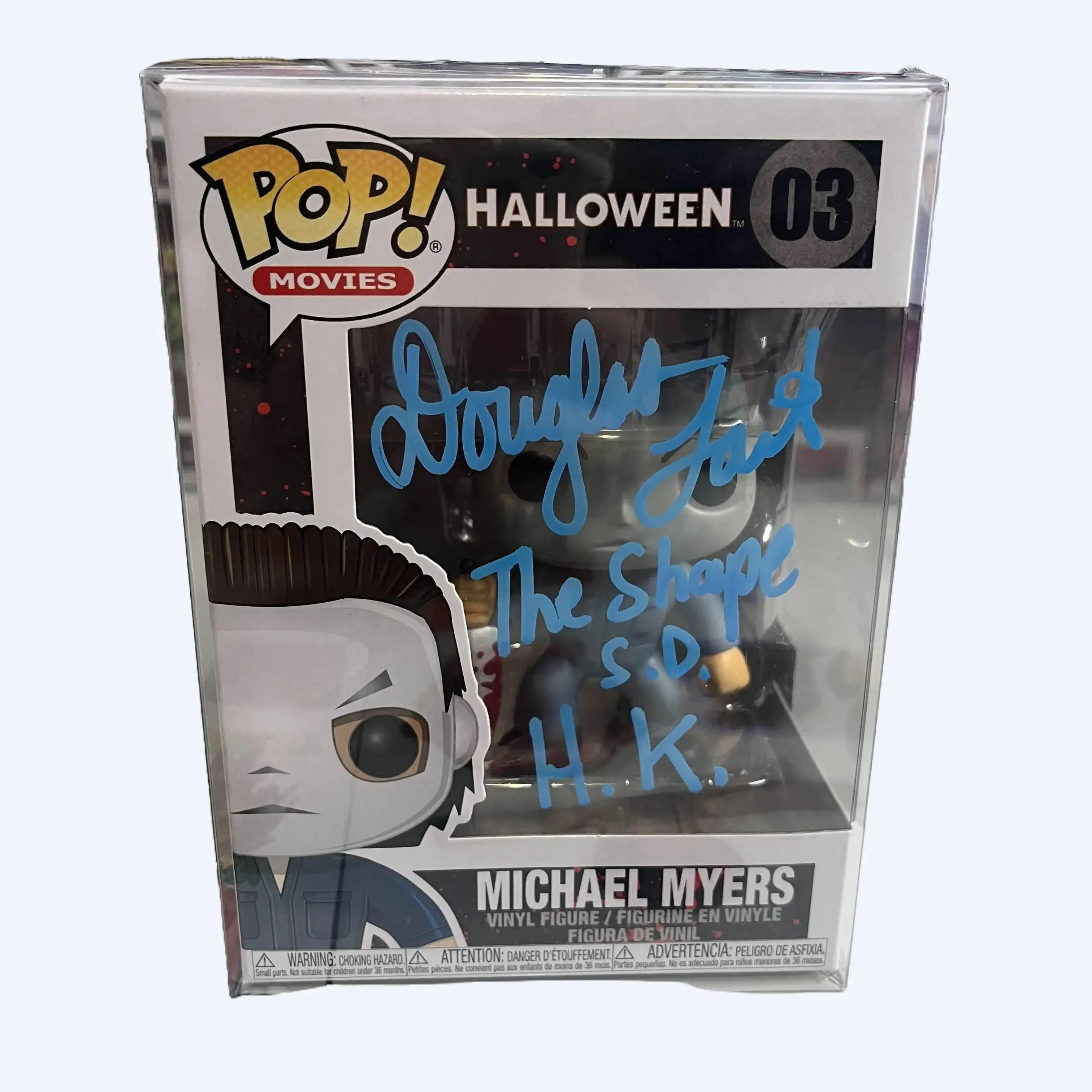 Funko Pop! Autographed By Douglas Tait Michael Myers 03 BLUE