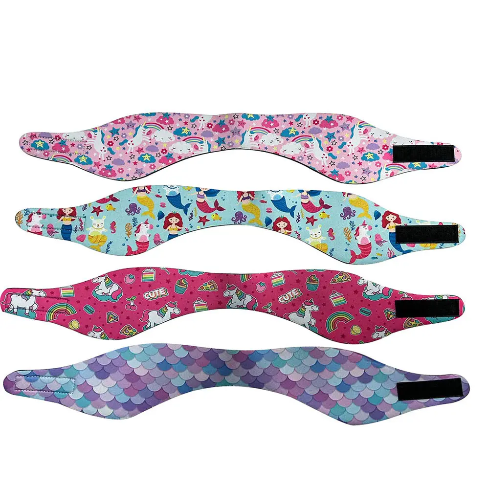 Rubber Sports Headscarf Strap Adjustable Children Adult Bathing Swimming Waterproof Ear Protector Headband Earmuffs