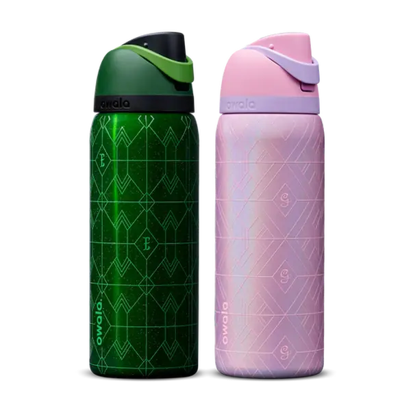Owala Wicked FreeSip Stainless Steel Water Bottle 32 oz Elphaba and Glinda Limited Edition, Leak-Proof and Stylish for Everry day Use, Couple Bottle, Gift for Her/Him