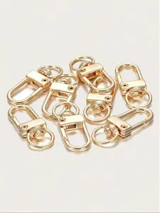 Metal Spring Hanging Bag Buckle, DIY Bag Hardware Accessory, Casual Style, All Seasons Use, No Wooden Material, Small Door Snap Fastener