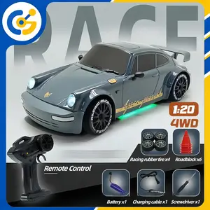 RC Drift Racing Car 1:20 Scale Model Tire Race Control, 2.4GHz Remote 360° Spins & LED Lights, RC Racing Toy Car for Boys and Girls Age 3+, Birthday and Children’s Day Gift rc cars