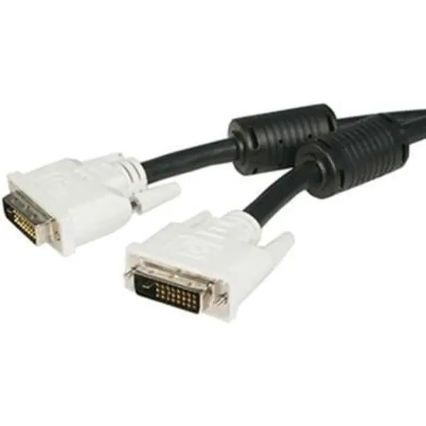 StarTech 25 ft DVI-D Dual Link Cable, Durable Male to Male Cord with Molded Ends for DVI-D Devices, Supports 2560x1600 and 9.9 Gbits/sec, Connection, Dual Digital M/M Cable, 25 Feet