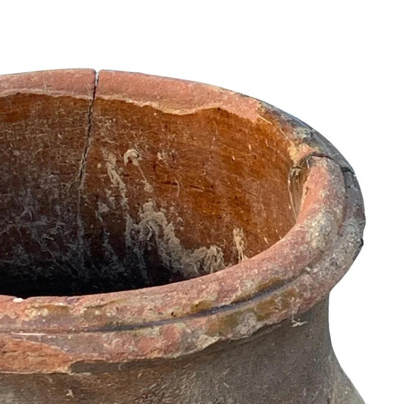 Antique Moroccan Terracotta Coastal Olive Jar - Medium