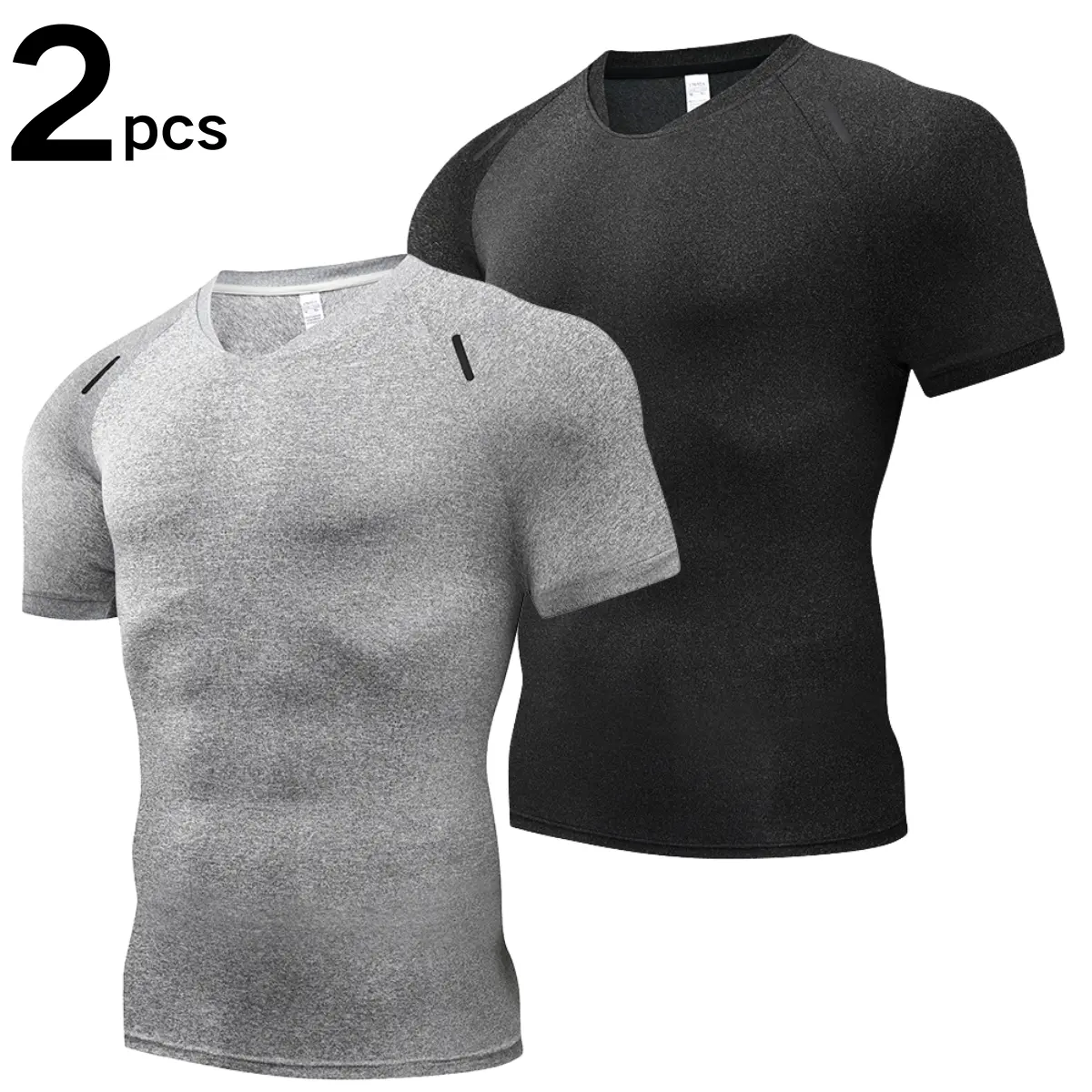 Slim-Fitting Short-Sleeve Performance T-Shirt with Contoured Design & Breathable Stretch Fabric for Workouts & Casual Wear