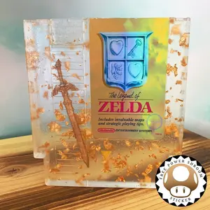 Handmade Legend of Zelda Video Game NES Cartridge Art