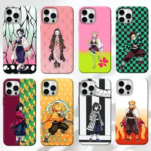 Demon Slayer Characters Phone Case, Kimetsu no Yaiba Japanese Tough Case for lPhone 16 15 14 13 12 17 Air pro max, SS25 Ultra, Gift for Fan, TPU plastic Smartphone Covers