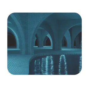 The Backrooms, Level 37 "The Poolrooms" Aesthetic Liminal Space 9" x 8" Mouse Pad (Rectangle)