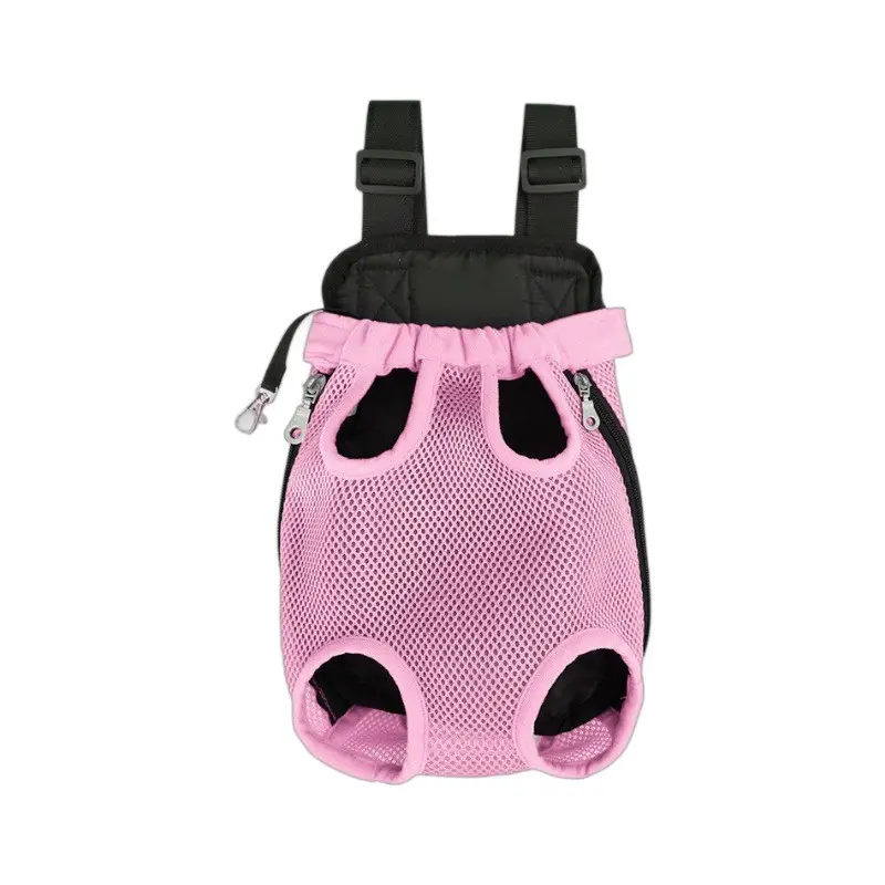 Portable Breathable Double Shoulder Mesh Carrier, Animal Carrier, Puppy Carrier, Outdoor Small Pet Dog Cat Backpack, Ideal for Camping & Hiking, Durable Design