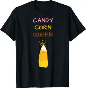 Candy Corn Queen Cute Halloween Kawaii Crown Family Gift T-Shirt - Jhunbacan Shop 29B08JJ2DB64