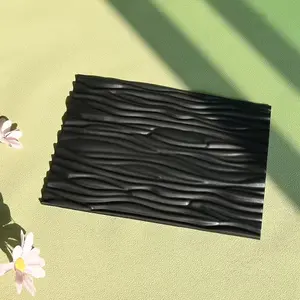3D Wave Texture Silicone Mold, 3D Mousse Cake Mold, Chocolate Fondant Embossing, Heat Resistant, Easy Release, Creative Dessert Decor Tool