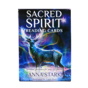 36 Cards Sacred Spirit Reading Cards, Spiritual Guidance & Insight, Oracle Deck for Divination, Inspirational Tarot Cards Christmas Halloween Thanksgiving gifts