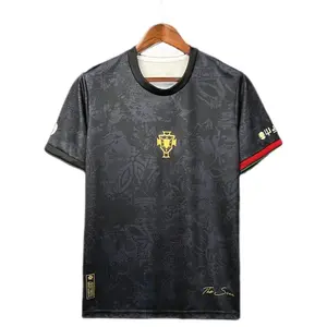 Ronaldo the “SIUUU” Portugal home jersey black out sleek