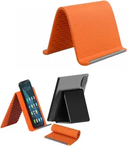 Portable Foldable Silicone Phone Holder, 2026 New Bendable Freely into Any Shape, Multi-Angle Adjustable Stand for Mobile Phone,Tablets & Small Devices