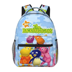 The Backyardigans all-over print large-capacity backpack for daily commuting, outdoor hiking, and business—cartoon casual merch laptop daypack school bag gift for women and men