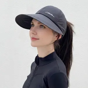 Sun Protection Baseball Hat 2-Pack, UPF Lightweight Wide Brim Outdoor Sports Hat, Adjustable Velcro Closure All-Season Elastic Design for Men and Women