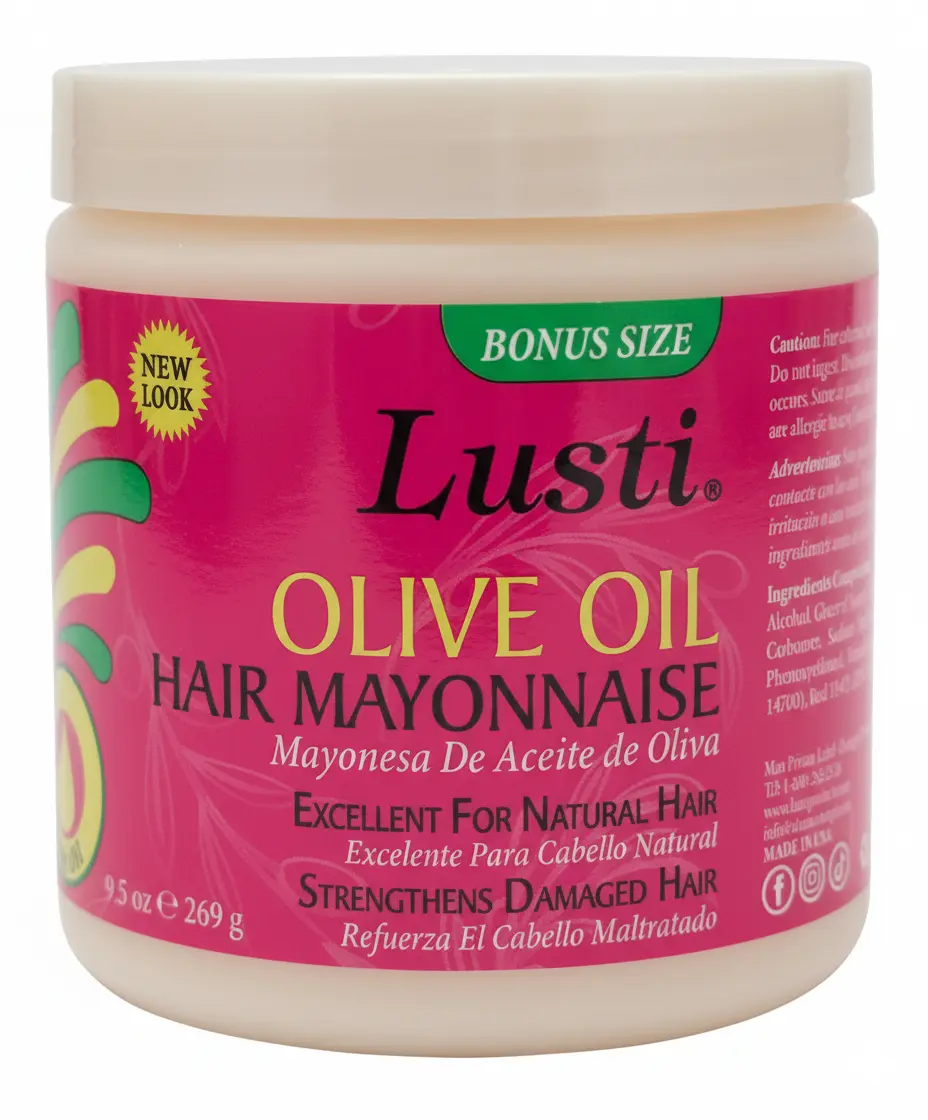 4 Pack Lusti Olive Oil Hair Mayonnaise Deep Conditioning Treatment Damaged Hair