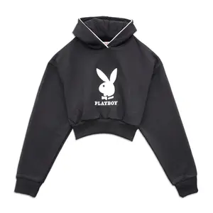 Playboy Cropped Chenille Hoodie