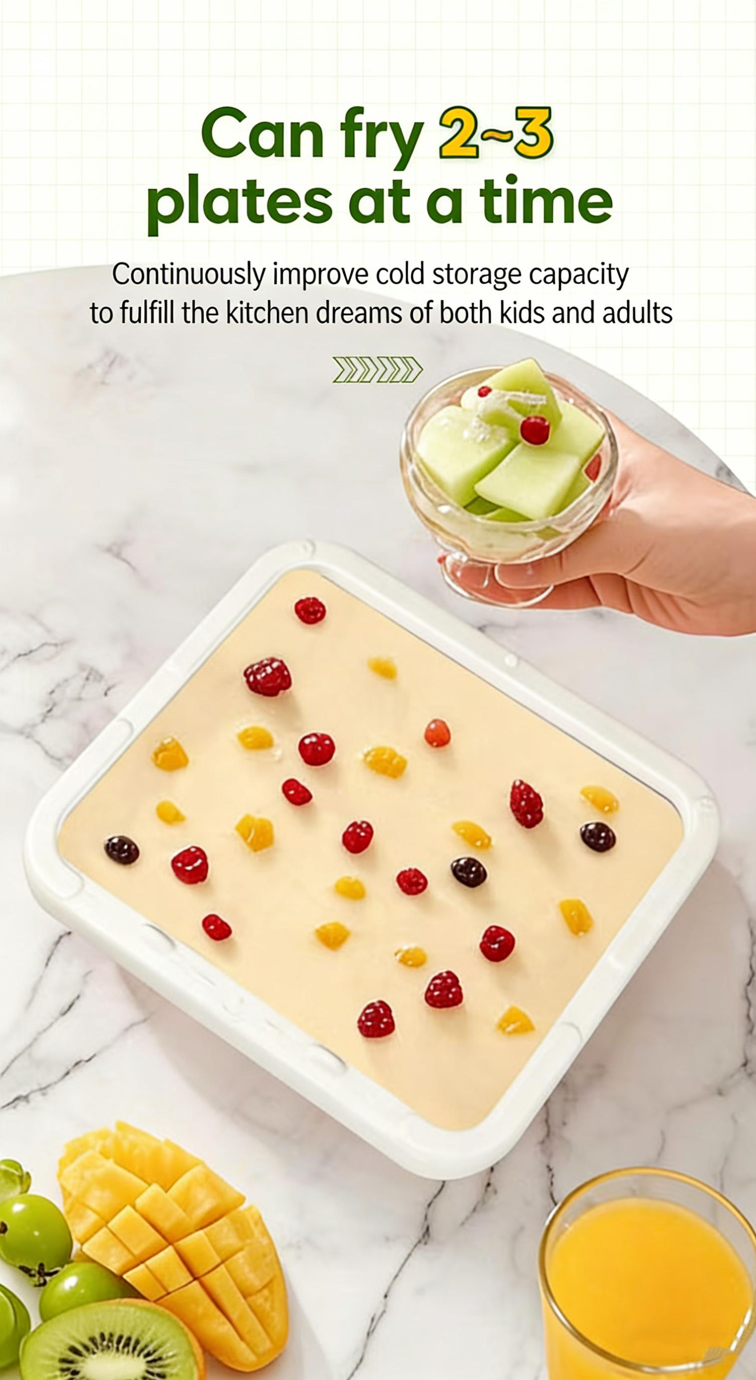 New Rolled Ice Cream Maker with 2 Scrapers , Portable Instant Ice Cream Maker , ,Stainless Steel Ice Cream Pan for Family Party, Easy Clean DIY Homemade Ice Cream Tray New Rolled Ice Cream Maker with 2 Scrapers , Portable Instant Ice Cream Maker , ,Stainless Steel Ice Cream Pan for Family Party, Easy Clean DIY Homemade Ice Cream Tray